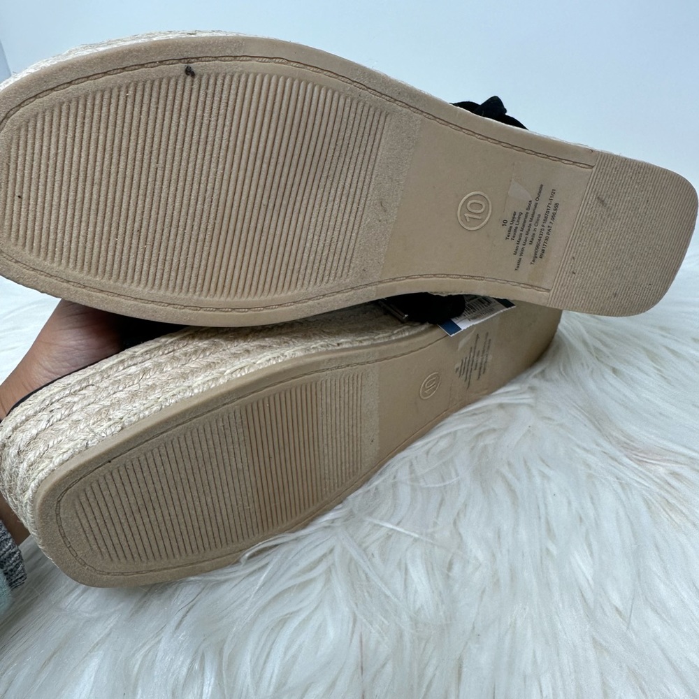 Universal Thread Donny Wedge Platform Heel Laced Espadrille Sandals - Picture 4 of 4